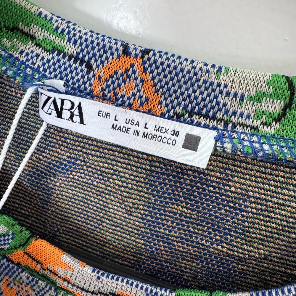 Zara Multicolor Floral Knit Dress - Picture 3 of 4